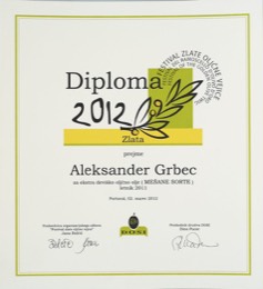 Zlata diploma Festival zlate vejice 2012